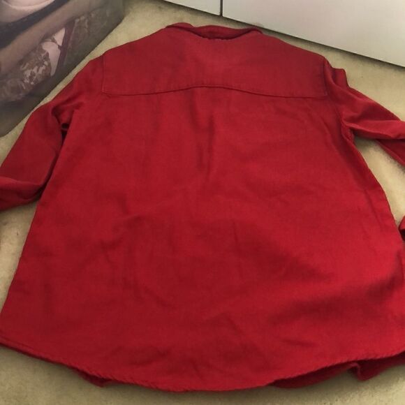 NWT BA&SH Bridget Shirt Red Size 3 (US10) - Picture 13 of 14